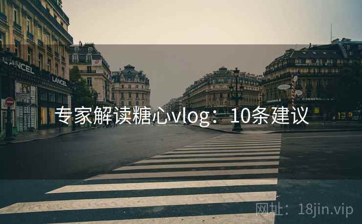 专家解读糖心vlog:10条建议 第2张 专家解读糖心vlog:10条建议 第2张