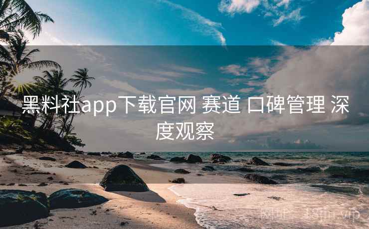 黑料社app下载官网 赛道 口碑管理 深度观察 第2张 黑料社app下载官网 赛道 口碑管理 深度观察 第2张
